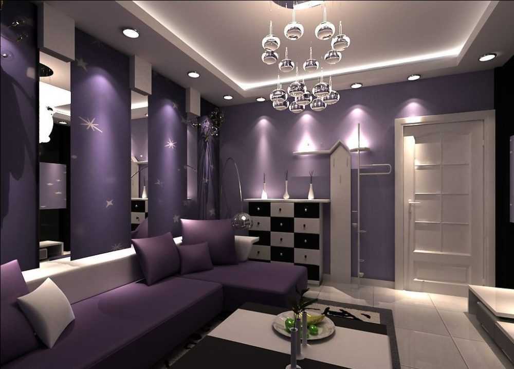 Фиолетовые шторы: красочно оформляем стильный дизайн (72 фото)
