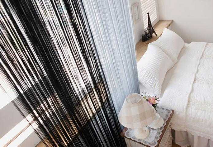 Нитяные шторы — 120 фото необычного оформления и красивого дизайна в современном интерьере