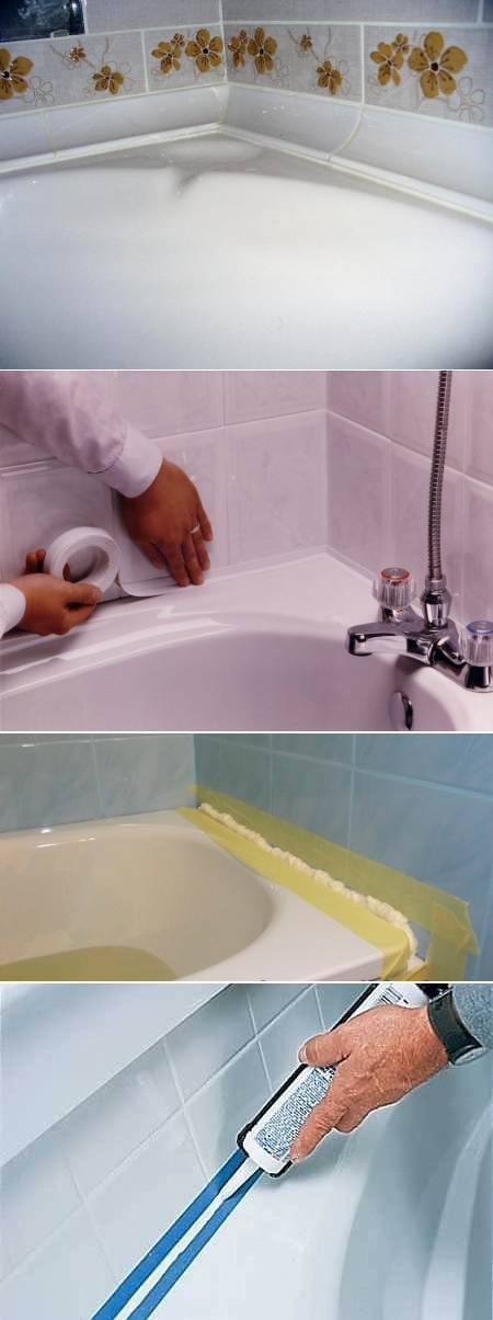 Чем лучше всего заделывать стык между ванной и стеной?