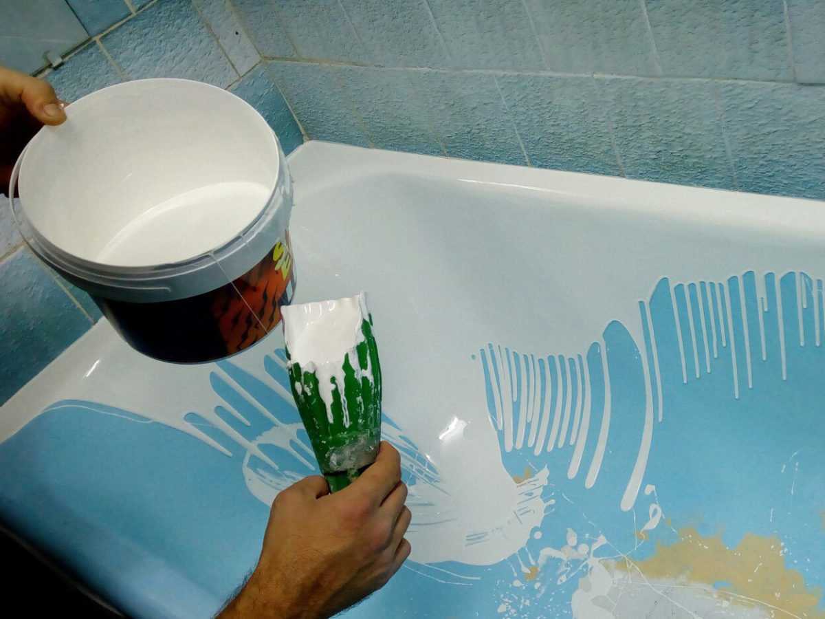Чем можно покрасить ванну в домашних условиях: названия брендов и технология
