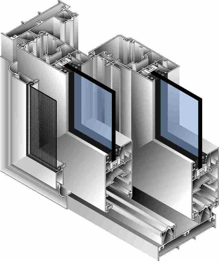 Профильные системы сиал, алюминиевые окна двери сиал: теплый и холодный алюминиевый профиль