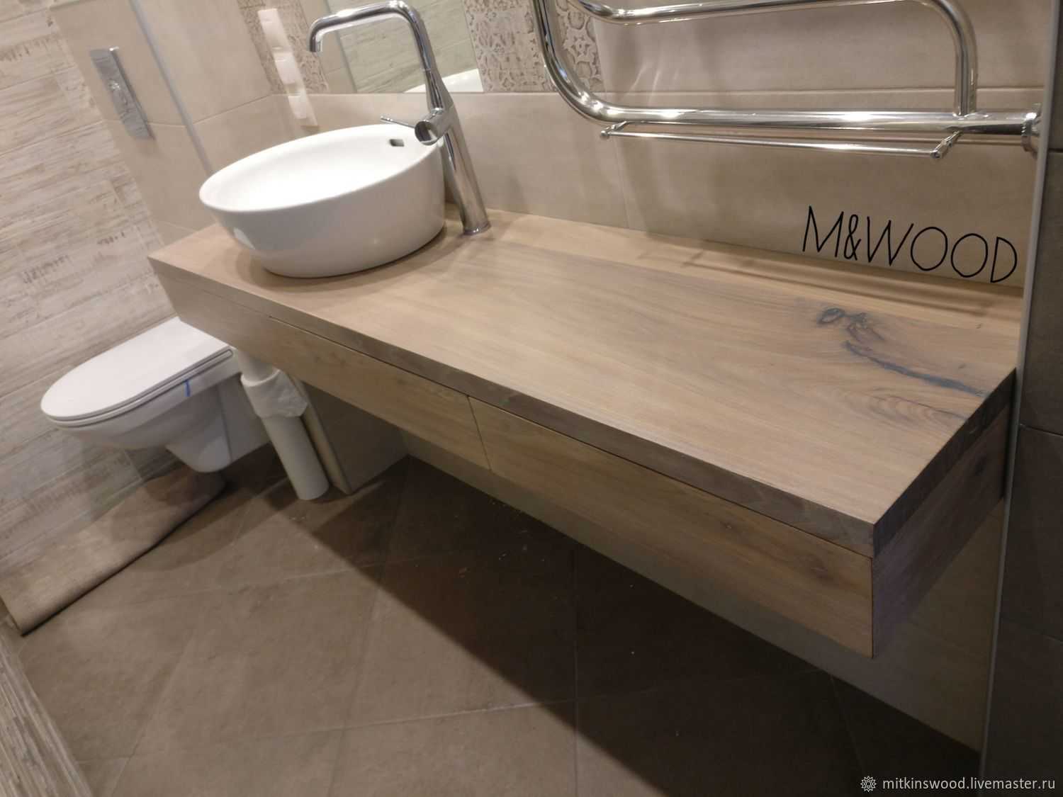 Столешница в ванную комнату — лучшие идеи и новые решения от ведущих производителей (110 фото)