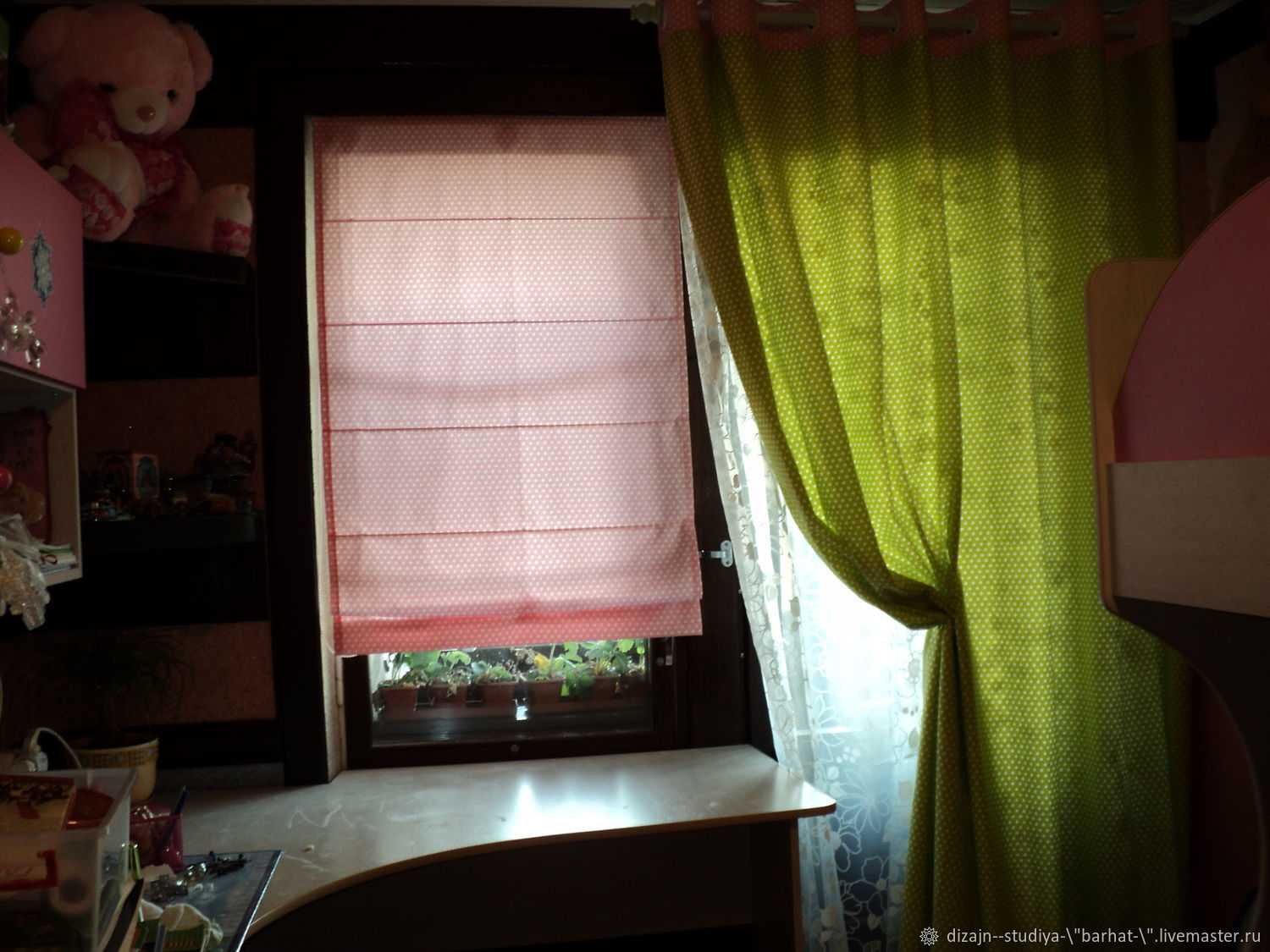 Римская штора в детскую комнату для девочки или мальчика, фото красивых решений.