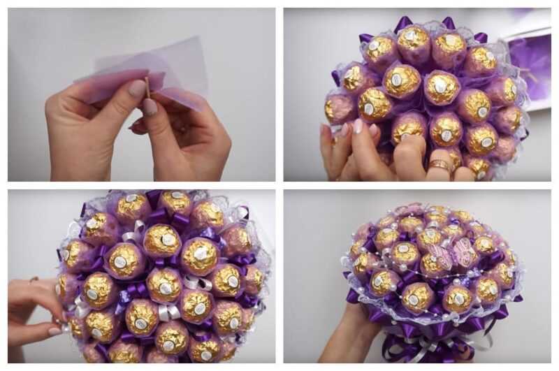 ???? сладкие, вкусные и красочные поделки из конфет на новый год — мастер-классы