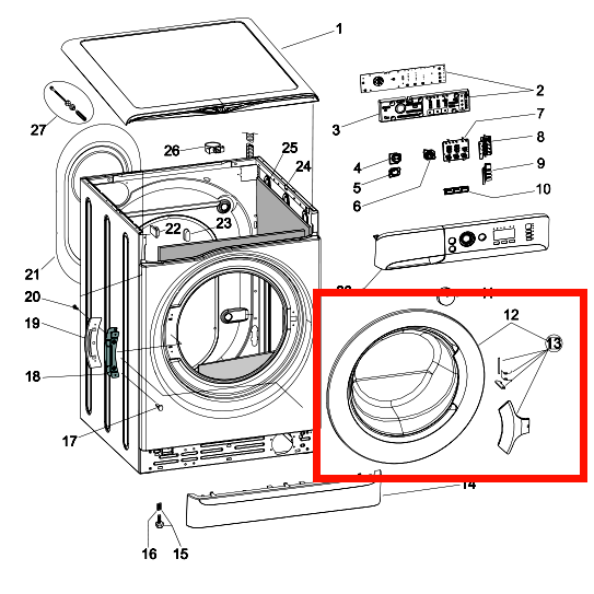 Устройство стиральной машины автомат: устройство барабана, помпы, слива