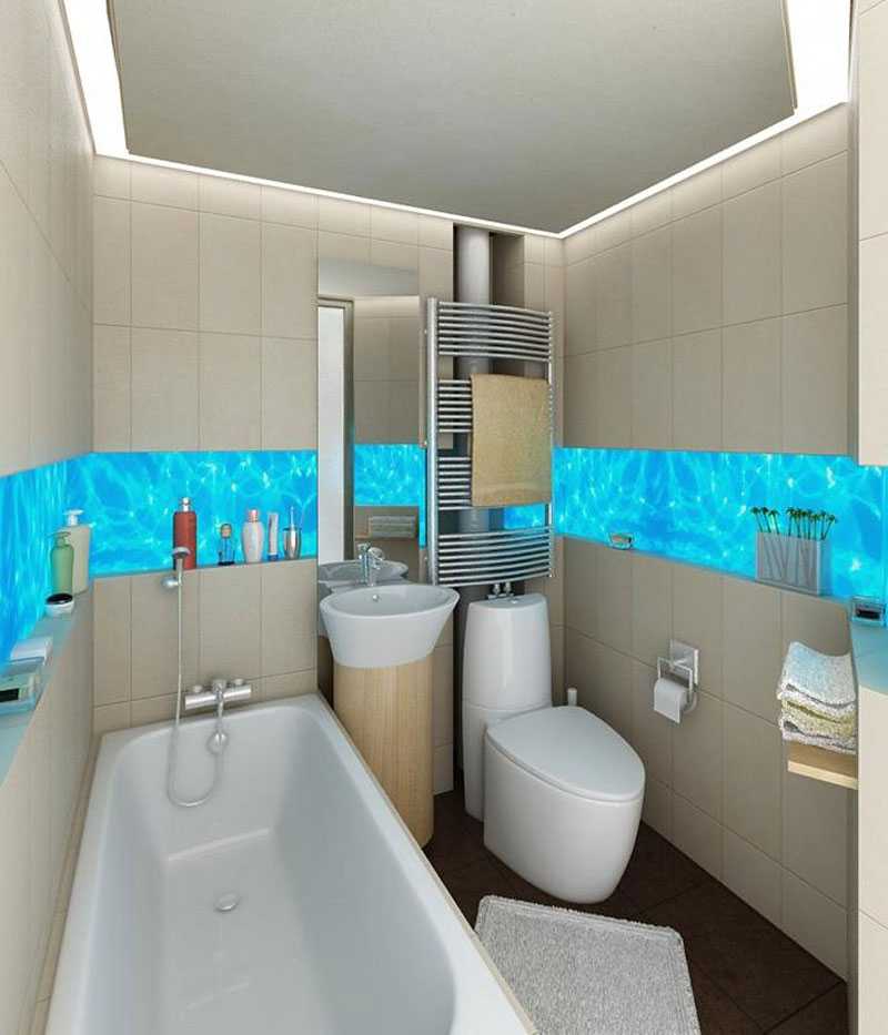 Планировка и зонирование ванной комнаты санузла
