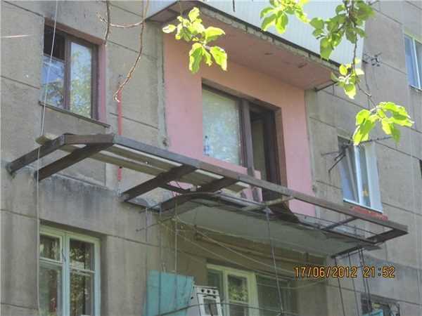 Основные методы расширения балкона — по основанию плиты без разрешения