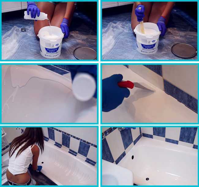 Водостойкая краска для ванны - латексная, двухкомпонентная эпоксидная и эмаль