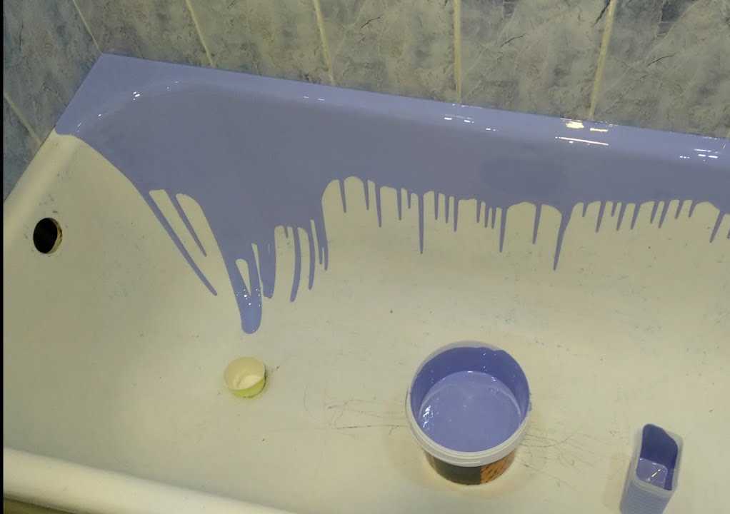 Как покрасить старую чугунную ванну эмалью: выполнение покраски своими руками