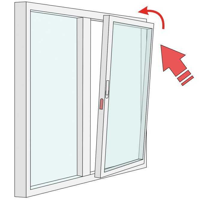 Окно открывается в двух положениях одновременно почему? - интерьер и ремонт