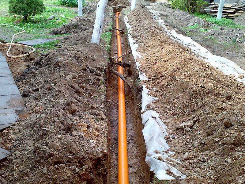 Как правильно ведется прокладка канализационных труб в земле? - блог о строительстве