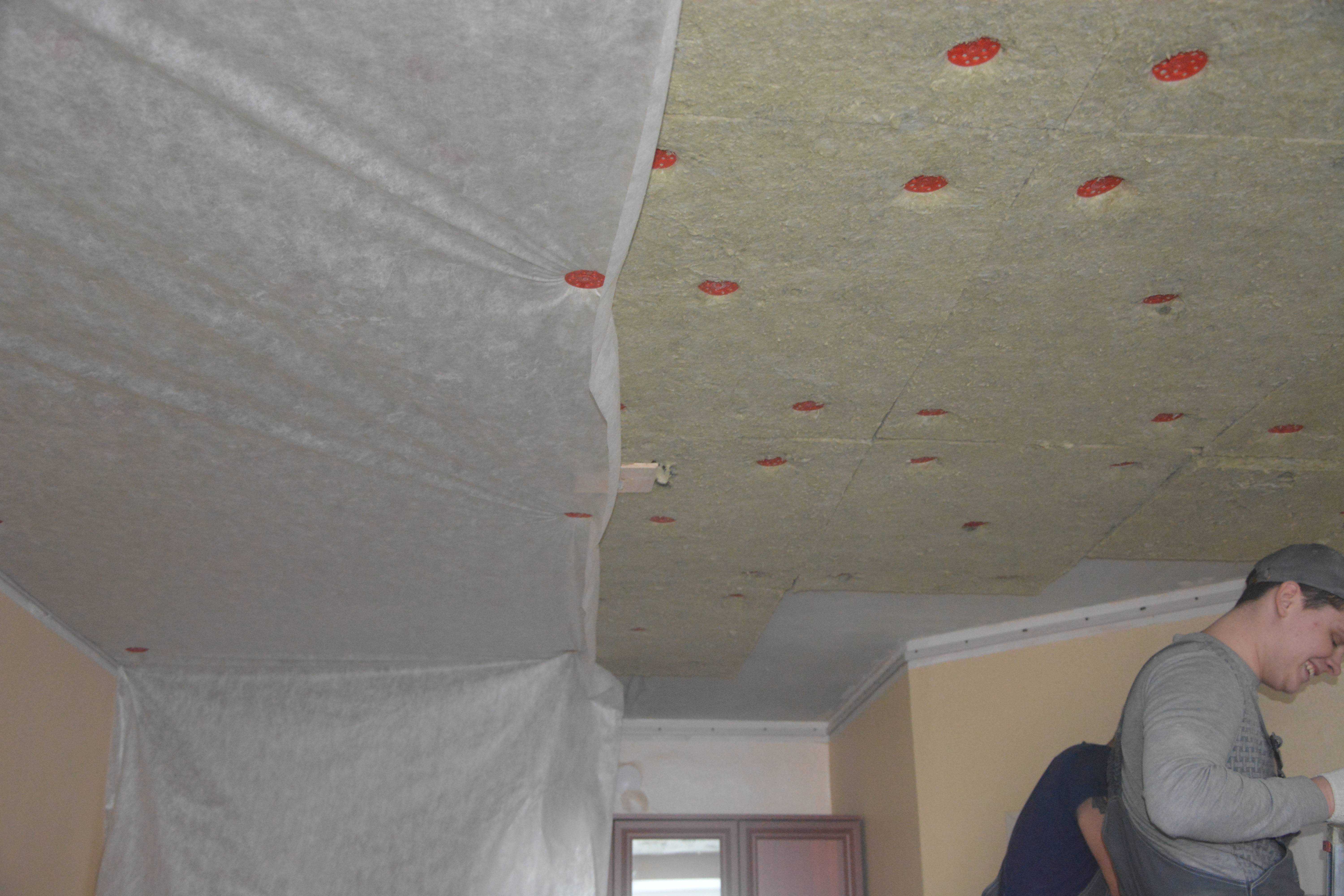 Звуко- шумоизоляция потолка в квартире своими руками Шумоизоляция под натяжной потолок Звукоизоляция потолка от соседей Материалы для шумоизоляции