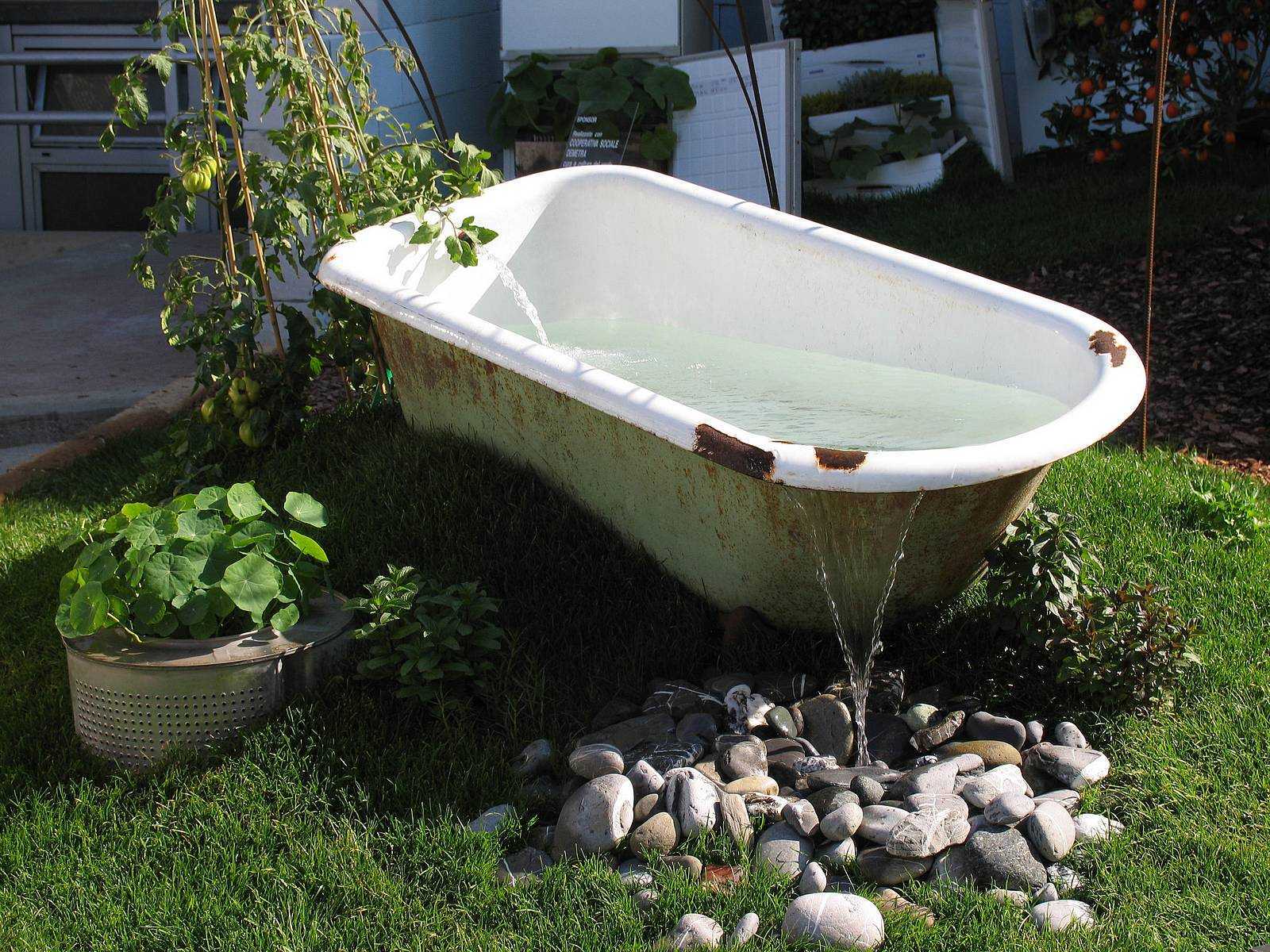 Что сделать со старой ванной на дачном участке? — dizainlandshafta.ru