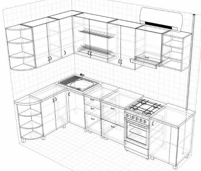 Дизайн маленькой кухни с диваном, телевизором и обеденной зоной
 - 35 фото