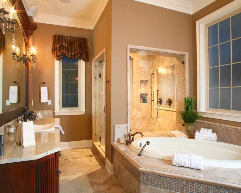 Ванная комната в частном доме: варианты, проекты и дизайн для ванных комнат