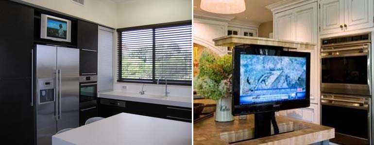 Телевизор на кухне – практично, стильно, оригинально (135+ фото). лучшие варианты размещения
