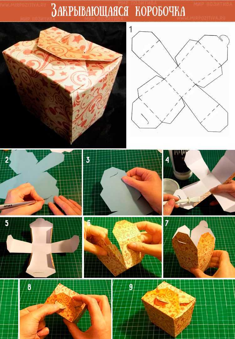 Как сделать картонную коробку своими руками